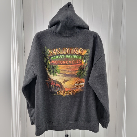 Harley-Davidson San Diego zip-up hooded sweatshirt - Picture 1 of 4